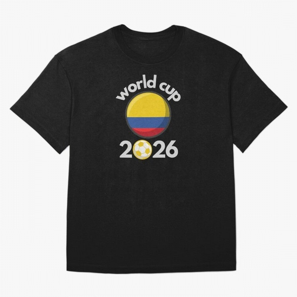 Columbia Flag World Cup 2026 Soccer Design ¨C Columbian Football Futbol Classic T-Shirt Stand Proud for FIFA World Cup 2026 Spirit, Built around France, Mbappe, Retro Football Energy, Iconic Rivalries, Trophy Chase Drama and Stadium Atmosphere;
