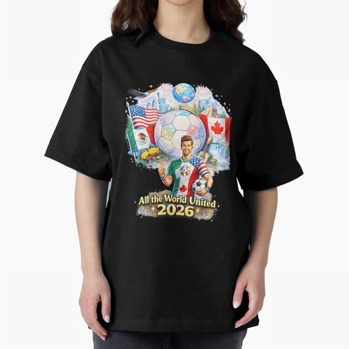 All The World United 2026 Football Classic T-Shirt Make Game Day About Match Day Hype around FIFA World Cup 2026, Mbappe and Neymar, France, Football Passion, Legendary Performances, Festival Vibes and Supporter Community; Created for Match Day