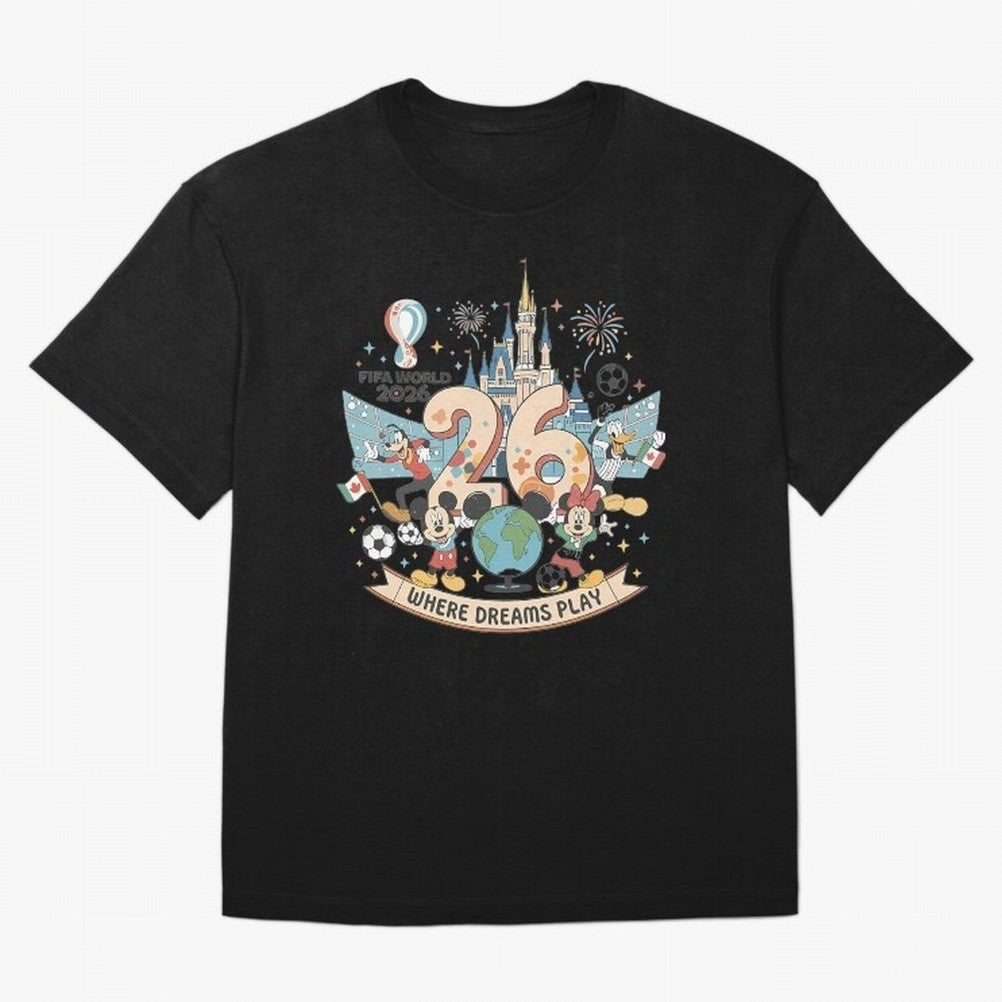 Dreamland Football 2026 Classic T-Shirt Make Every Match About FIFA World Cup 2026 USA Canada Mexico for Fans of Neymar and Argentina, France and Brazil, Bringing Game Day Rituals, Football Legends, Country Pride and the Road to the Final; Great