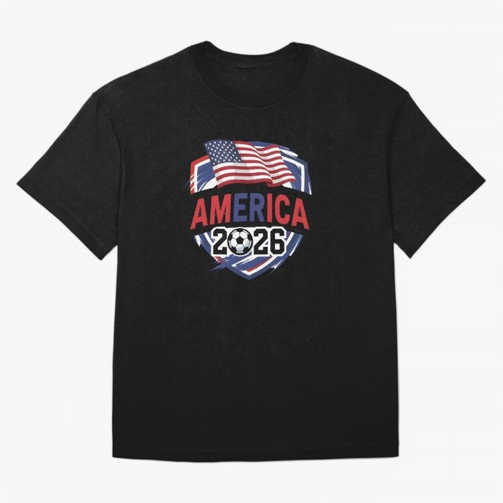 America World Cup 2026 ¨C USA Football Classic T-Shirt Show Your Stadium Side during Match Day Hype around FIFA World Cup 2026, Messi and Cristiano Ronaldo, Argentina and Brazil, Stadium Memories, Football Loyalty, International Chants and