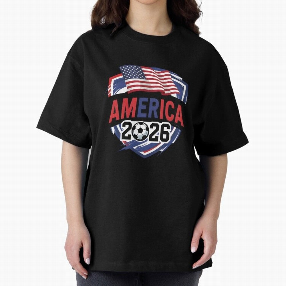 America World Cup 2026 ¨C USA Football Classic T-Shirt Show Your Stadium Side during Match Day Hype around FIFA World Cup 2026, Messi and Cristiano Ronaldo, Argentina and Brazil, Stadium Memories, Football Loyalty, International Chants and
