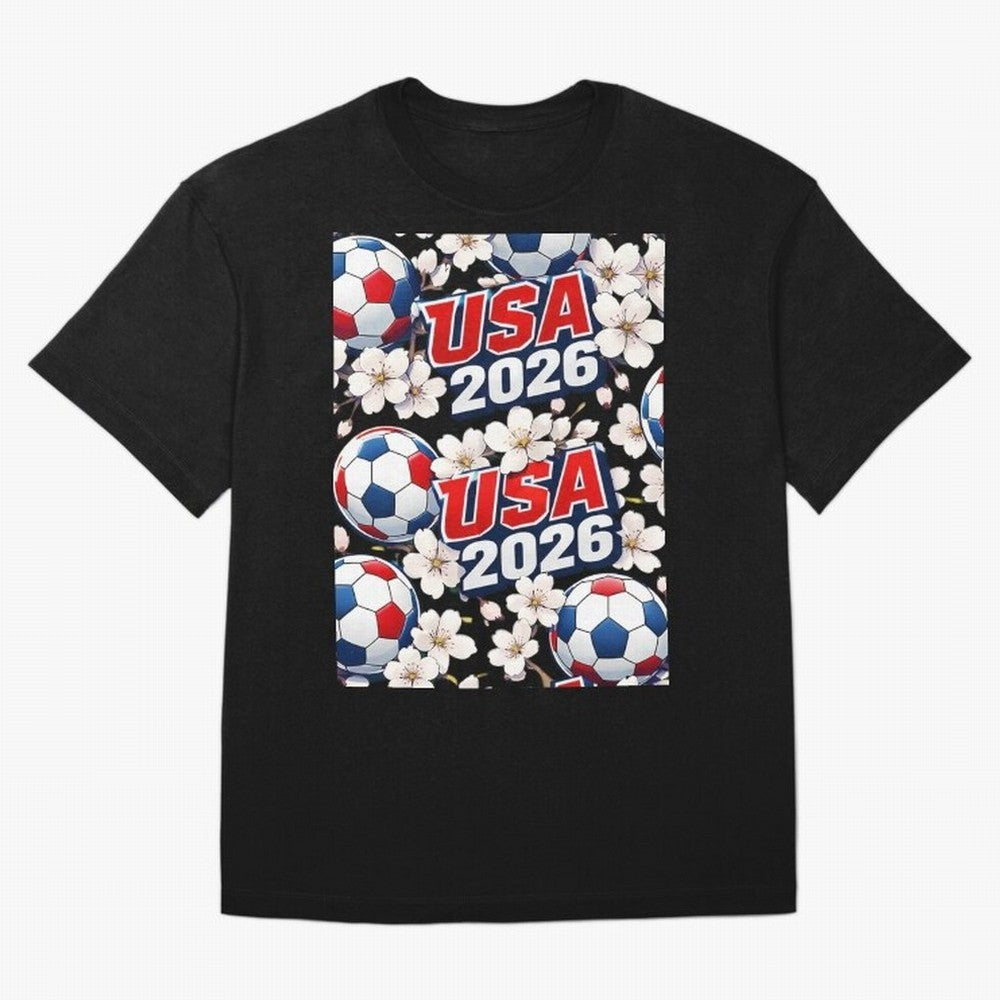 USA 2026 Soccer World Cup Pattern - Artistic Picasso Style Football Classic T-Shirt Carry National Pride through Match Day Hype around FIFA World Cup 2026 USA Canada Mexico, Cristiano Ronaldo, Haaland and CR7, England, Retro Football Energy, Iconic
