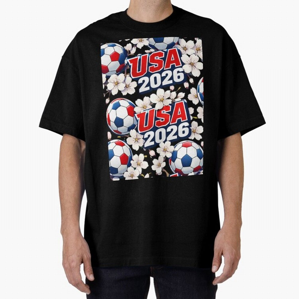 USA 2026 Soccer World Cup Pattern - Artistic Picasso Style Football Classic T-Shirt Carry National Pride through Match Day Hype around FIFA World Cup 2026 USA Canada Mexico, Cristiano Ronaldo, Haaland and CR7, England, Retro Football Energy, Iconic