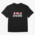 Glitched United 2026 Cup - North America Emblem Part 2 T-Shirt_82924673 Classic T-Shirt Show Passion for the Stars of Match Day Hype around FIFA World Cup 2026 Group Stage, Mbappe, Brazil, Portugal and Argentina, Sports Nostalgia, International