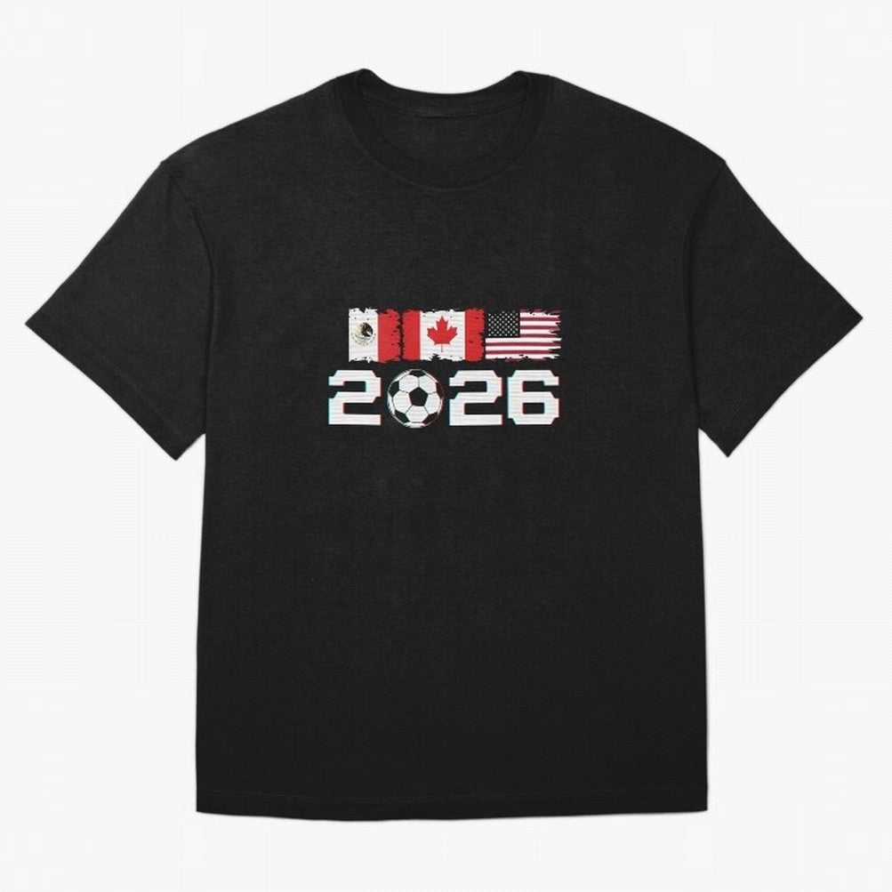 Glitched United 2026 Cup - North America Emblem Part 2 T-Shirt_82924673 Classic T-Shirt Make the Season About the FIFA World Cup 2026 Group Stage Journey through Haaland and Mbappe Highlights, France Pride, Stadium Chants, National Pride, Trophy