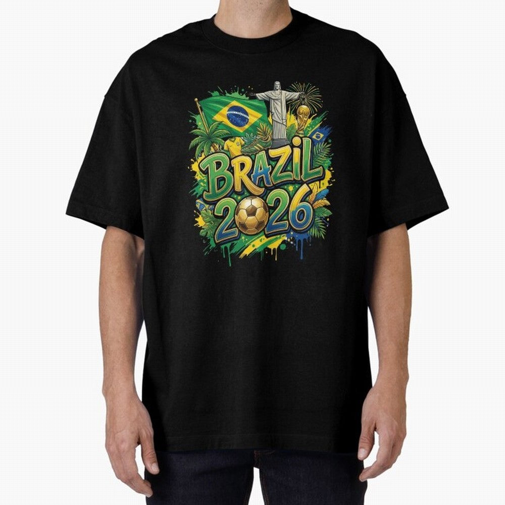 Brazil World Cup 2026 Football Legacy Classic T-Shirt Celebrate Football Heritage in Match Day Hype around FIFA World Cup 2026 Group Stage, Mbappe, Netherlands, Worldwide Fan Energy, Dramatic Goals, Stadium Lights and Championship Celebrations;