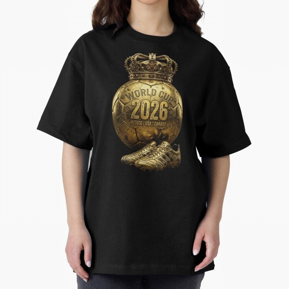 World Cup 2026 Golden Soccer Ball Crown- Mexico USA Canada Classic T-Shirt Stand with FIFA World Cup 2026 USA Canada Mexico Spirit, Built around Argentina and Brazil, CR7 and Messi, Game Day Rituals, Football Legends, Country Pride and the Road to