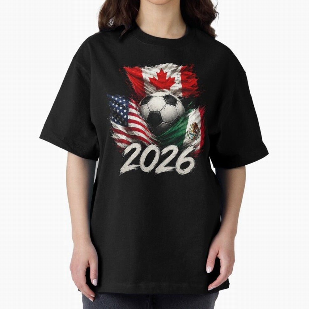 Soccer 2026 USA Canada Mexico ¨C World Football Flags Design Classic T-Shirt Treasure FIFA World Cup 2026 USA Canada Mexico Spirit, Made for England, France and Netherlands, Neymar, Haaland and Cristiano Ronaldo, Classic Soccer Heritage,