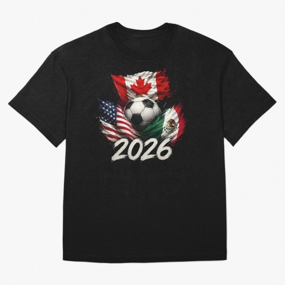 Soccer 2026 USA Canada Mexico ¨C World Football Flags Design Classic T-Shirt Treasure FIFA World Cup 2026 USA Canada Mexico Spirit, Made for England, France and Netherlands, Neymar, Haaland and Cristiano Ronaldo, Classic Soccer Heritage,