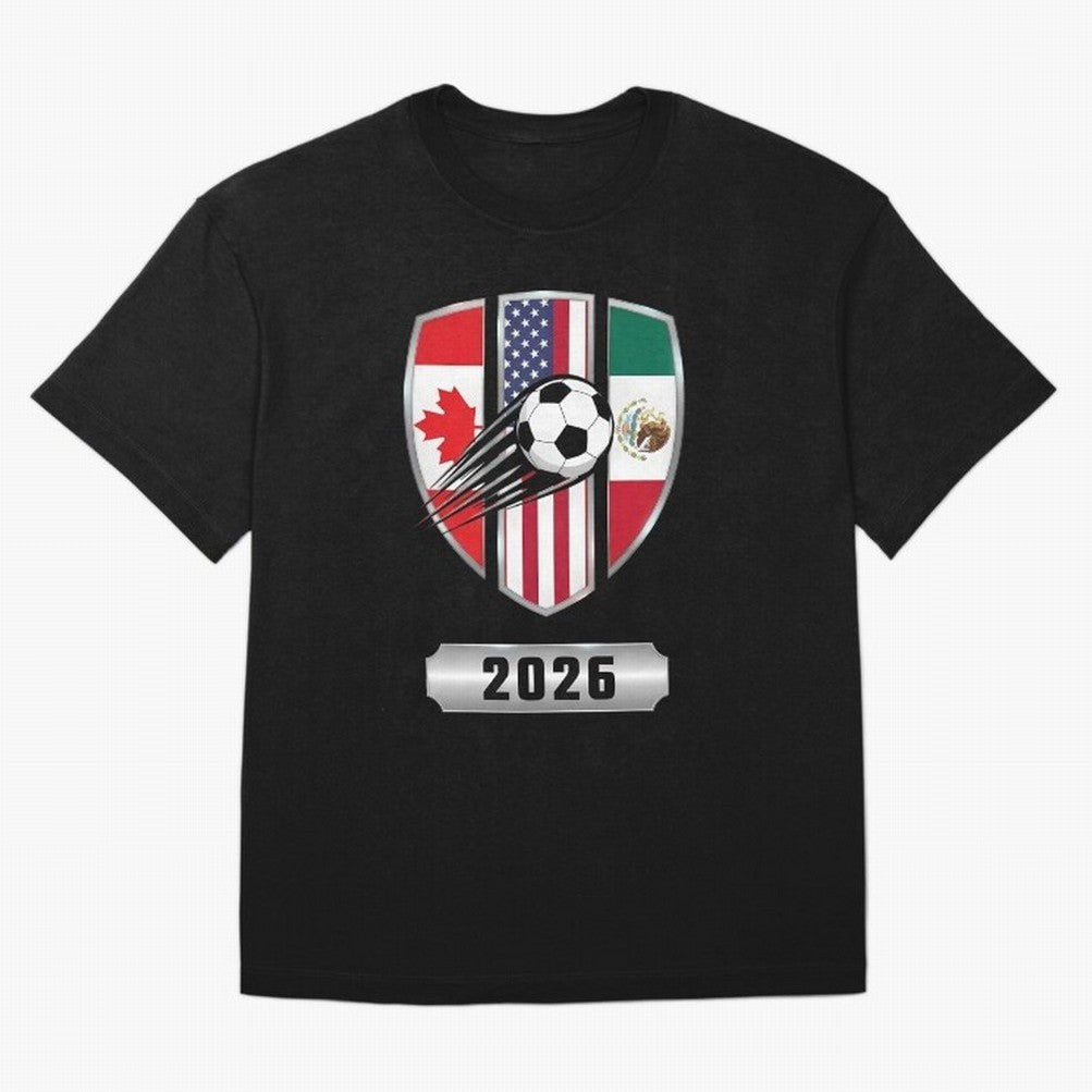 North United America Shield 2026 Cup Classic T-Shirt Celebrate Global Football Passion for FIFA World Cup 2026 Group Stage, Built around Mbappe and Neymar, Germany, Game Day Rituals, Football Legends, Country Pride and the Road to the Final;