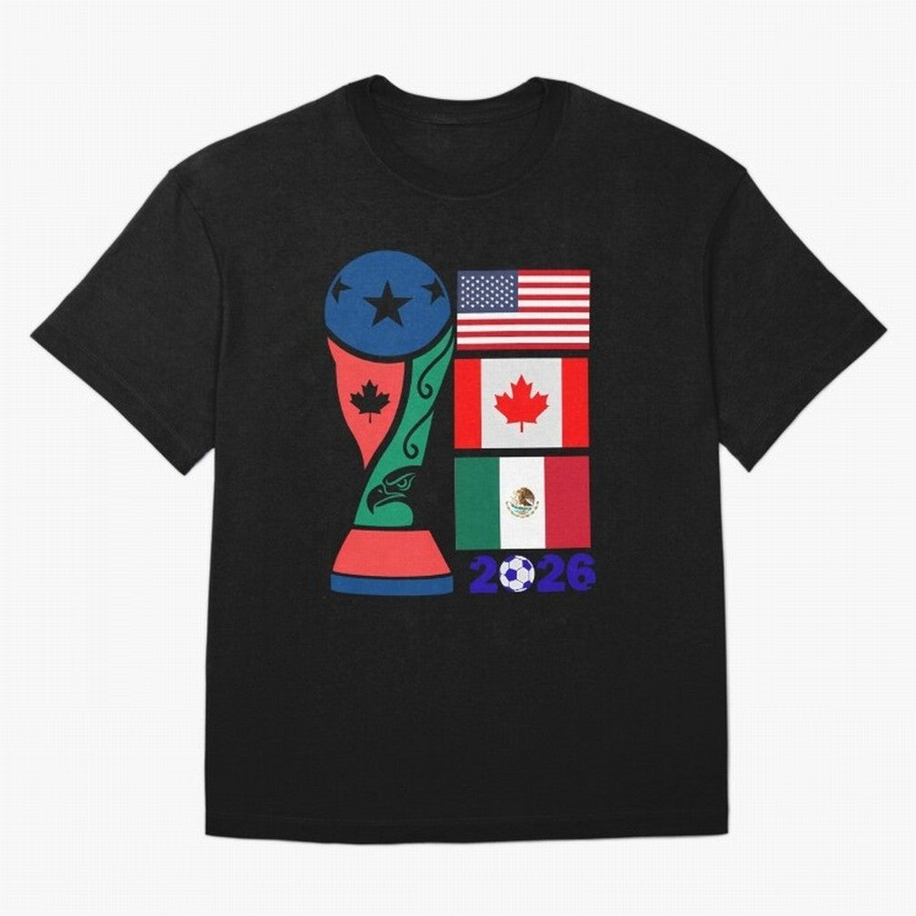 North America Football Unity 2026 Classic T-Shirt Celebrate the Stars of FIFA World Cup 2026 Spirit, Connected to Brazil, Mbappe and Neymar, Football Festival Excitement, Trophy Ambitions, Country Rivalries and Star Player Buzz; Created for Match