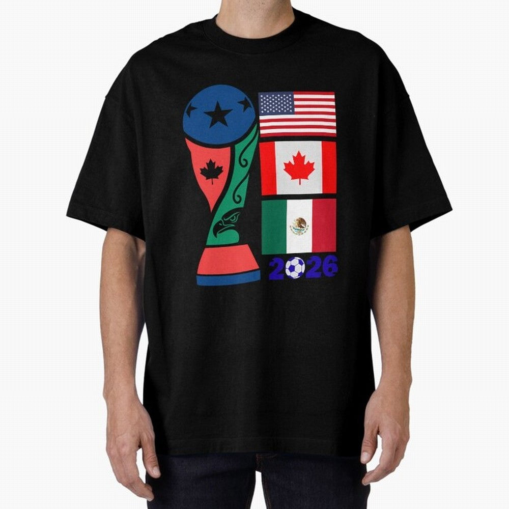 North America Football Unity 2026 Classic T-Shirt Celebrate the Stars of FIFA World Cup 2026 Spirit, Connected to Brazil, Mbappe and Neymar, Football Festival Excitement, Trophy Ambitions, Country Rivalries and Star Player Buzz; Created for Match