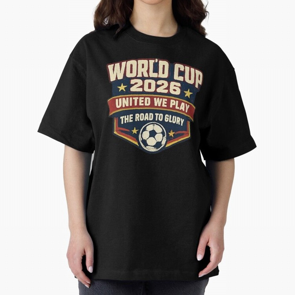 World Cup 2026 United We Play Vintage Soccer Football Fan Design Classic T-Shirt Embrace FIFA World Cup 2026 USA Canada Mexico Spirit, Driven by Portugal, Spain and Germany, Haaland and Mbappe, Fan Favorite Moments, National Team Passion, Big Match