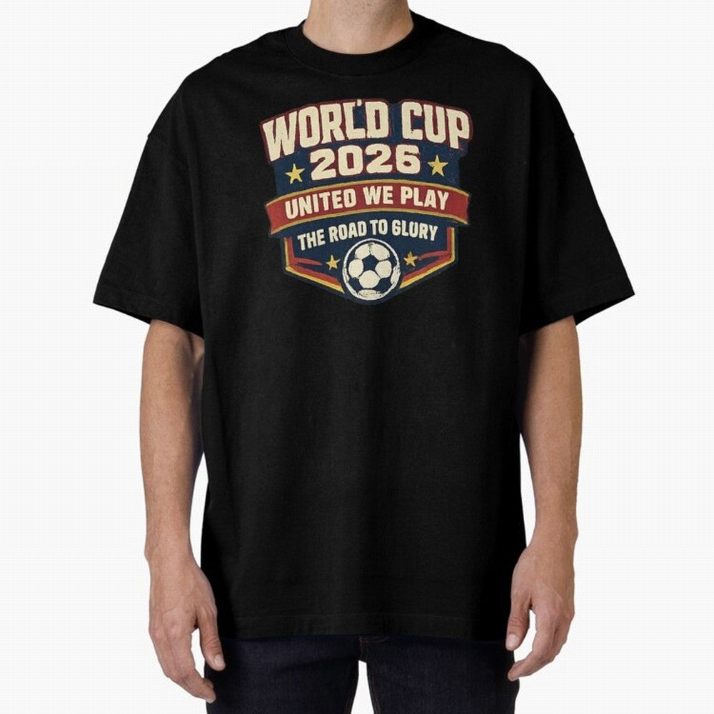 World Cup 2026 United We Play Vintage Soccer Football Fan Design Classic T-Shirt Embrace FIFA World Cup 2026 USA Canada Mexico Spirit, Driven by Portugal, Spain and Germany, Haaland and Mbappe, Fan Favorite Moments, National Team Passion, Big Match