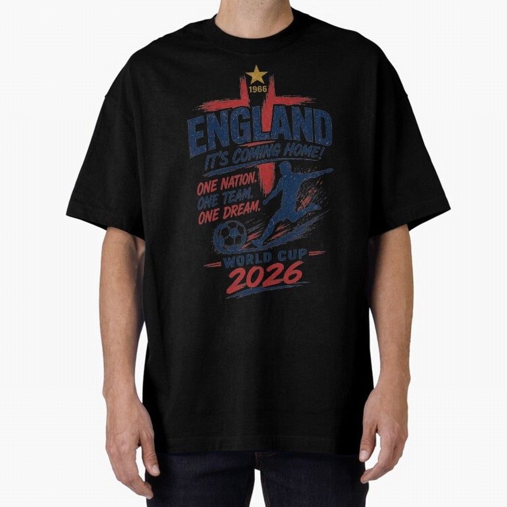 England Fan Art for World Cup 2026 Classic T-Shirt Celebrate Match Day Hype around FIFA World Cup 2026 Group Stage, Messi and Cristiano Ronaldo, Brazil, Portugal and Argentina, Stadium Chants, National Pride, Trophy Dreams and Unforgettable