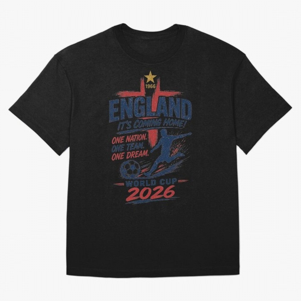 England Fan Art for World Cup 2026 Classic T-Shirt Celebrate Match Day Hype around FIFA World Cup 2026 Group Stage, Messi and Cristiano Ronaldo, Brazil, Portugal and Argentina, Stadium Chants, National Pride, Trophy Dreams and Unforgettable