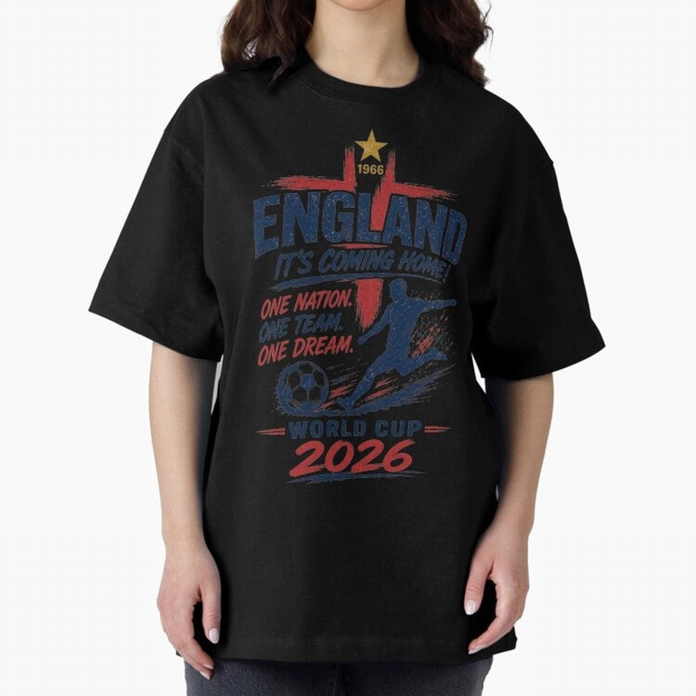 England Fan Art for World Cup 2026 Classic T-Shirt Celebrate Match Day Hype around FIFA World Cup 2026 Group Stage, Messi and Cristiano Ronaldo, Brazil, Portugal and Argentina, Stadium Chants, National Pride, Trophy Dreams and Unforgettable
