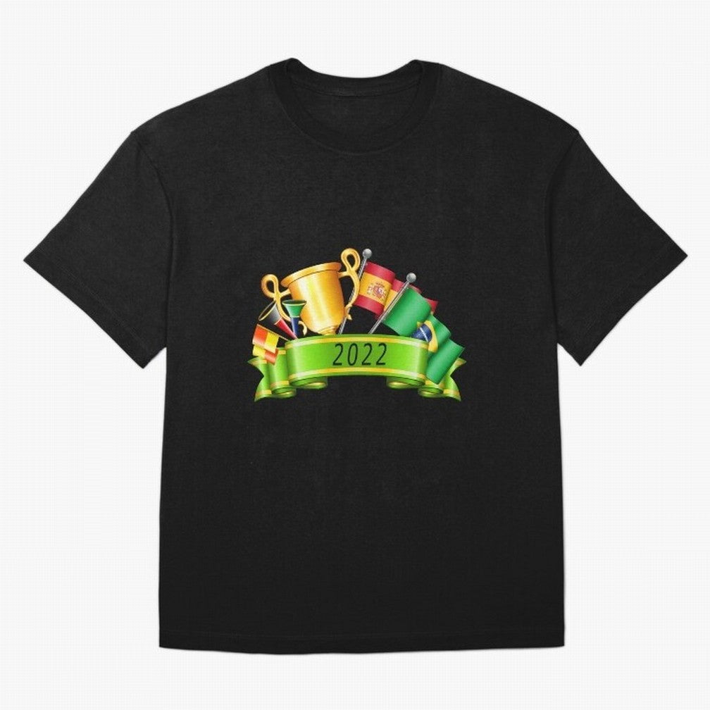 World Cup 2022 Qatar Spain Brazil Classic T-Shirt Bring a Champion Mindset to FIFA World Cup 2026 Group Stage for Fans of Haaland and France, Bringing Classic Soccer Heritage, Championship Pressure, Fan Loyalty and International Pride; Perfect for