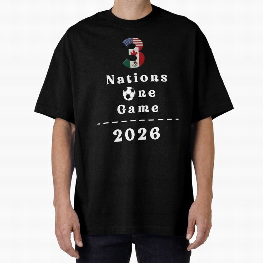 World Cup 2026 Host Nations Classic T-Shirt Get Ready for Global Football Passion for FIFA World Cup 2026 Group Stage, with Haaland and Mbappe, England and Germany, Retro Football Energy, Iconic Rivalries, Trophy Chase Drama and Stadium Atmosphere;