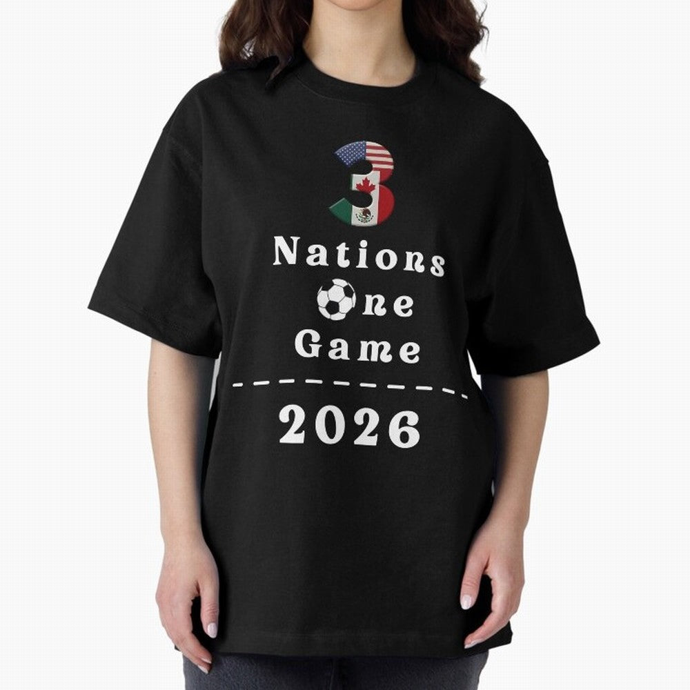 World Cup 2026 Host Nations Classic T-Shirt Get Ready for Global Football Passion for FIFA World Cup 2026 Group Stage, with Haaland and Mbappe, England and Germany, Retro Football Energy, Iconic Rivalries, Trophy Chase Drama and Stadium Atmosphere;