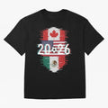 Glitched United 2026 - North America Emblem Classic T-Shirt Turn Up for Global Football Passion for FIFA World Cup 2026, Connected to Messi, CR7 and Mbappe, Spain, Stadium Memories, Football Loyalty, International Chants and Championship Tradition;
