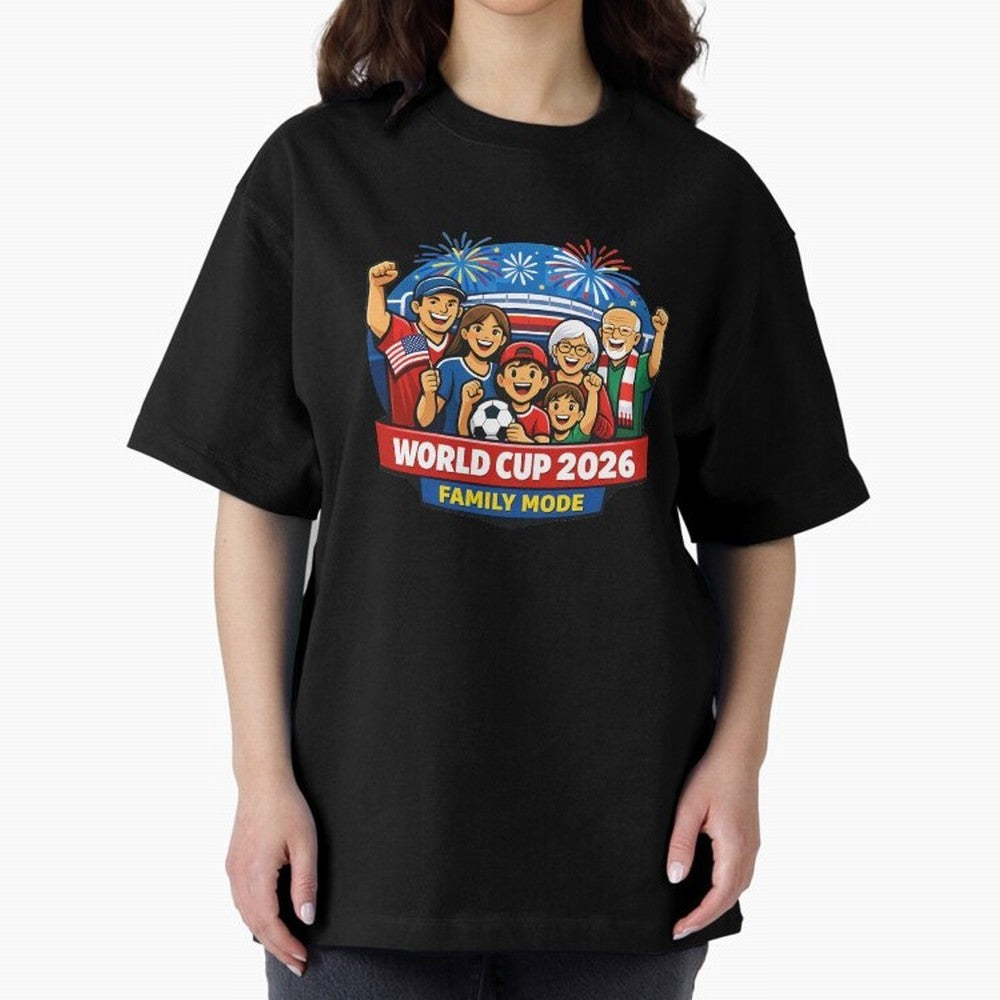 World Cup 2026 Family Mode ¨C Football Fans Celebration Design Classic T-Shirt Show Your Tournament Heart for FIFA World Cup 2026 Spirit, Featuring England, Neymar, Retro Football Energy, Iconic Rivalries, Trophy Chase Drama and Stadium Atmosphere;