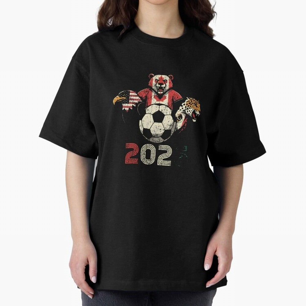 United 2026 Soccer Mascots North America Tournament T-Shirt_83157189 Classic T-Shirt Turn Every Weekend Toward the FIFA World Cup 2026 Group Stage Journey through CR7 and Messi Highlights, England, France and Netherlands Pride, Match Day
