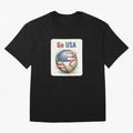 Go USA Soccer Ball Flag | American Football Fan Graphic Tee Classic T-Shirt Celebrate Fan Culture around FIFA World Cup 2026 USA Canada Mexico Spirit, Celebrating Argentina, Messi, Championship Spirit, Famous Goals, Roaring Crowds and International