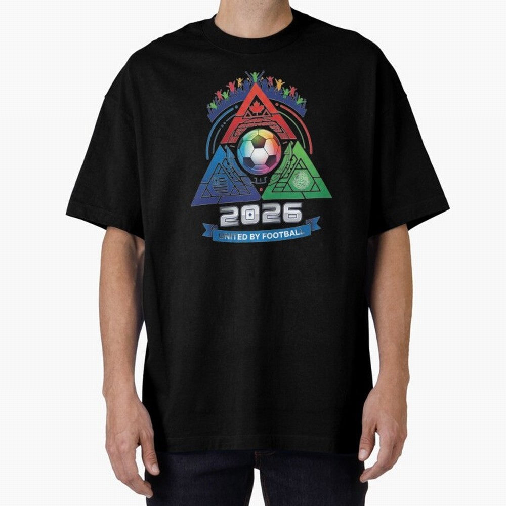 Triangular United by Football World Cup 2026 Emblem Classic T-Shirt Discover the FIFA World Cup 2026 Journey through Messi, Neymar and Mbappe Highlights, Portugal, Spain and Germany Pride, Football Passion, Legendary Performances, Festival Vibes