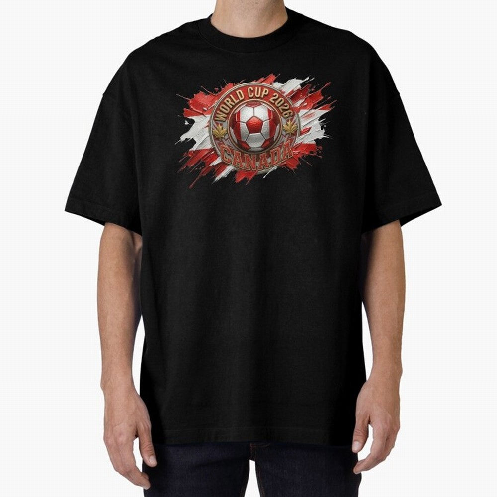 World Cup 2026 Canada Soccer Ball Paint Splash Classic T-Shirt Make Memories around FIFA World Cup 2026 for Fans of Haaland and France and Portugal, Bringing Tournament Hype, Historic Matchups, Family Viewing Parties and Global Sports Pride; Made