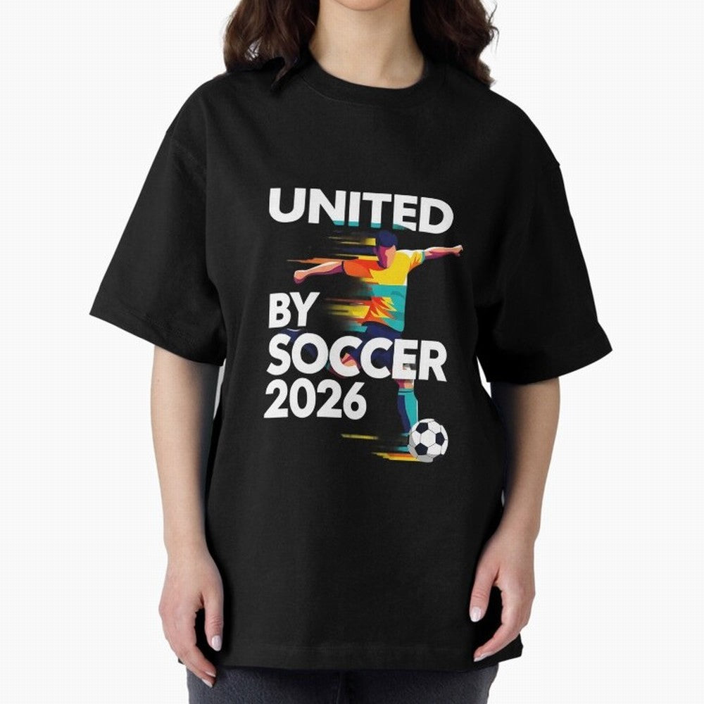 United by Soccer 2026 Football Fan Hoodie International Cup Style Graphic Classic T-Shirt Celebrate Every Goal in FIFA World Cup 2026 USA Canada Mexico Spirit, Featuring Spain, Haaland and Mbappe, Supporter Pride, Iconic Celebrations, Legendary