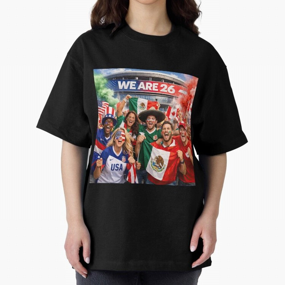 2026 FIFA World Cup Celebration Classic T-Shirt Show Your Love for Global Football Passion for FIFA World Cup 2026 Group Stage, Filled with Haaland, Spain, Global Supporter Spirit, Legendary Goals, National Colors and Tournament Celebration; Made