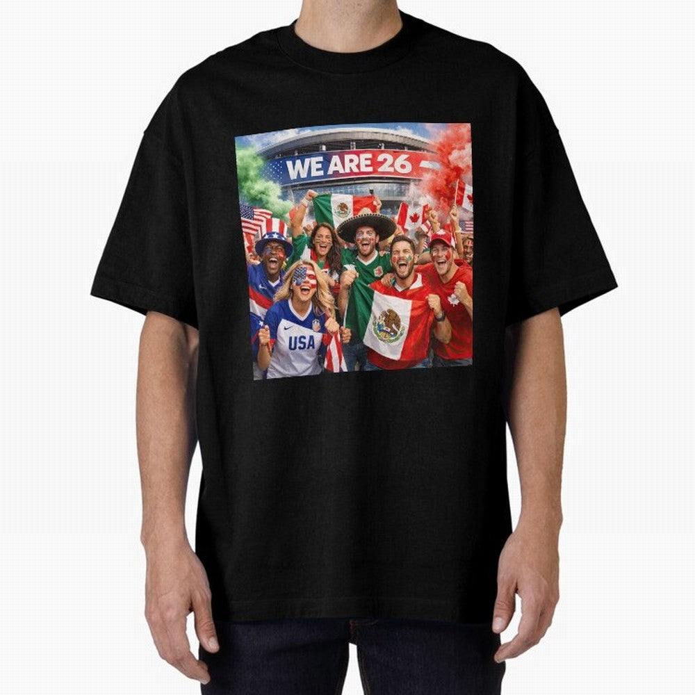 2026 FIFA World Cup Celebration Classic T-Shirt Show Your Love for Global Football Passion for FIFA World Cup 2026 Group Stage, Filled with Haaland, Spain, Global Supporter Spirit, Legendary Goals, National Colors and Tournament Celebration; Made