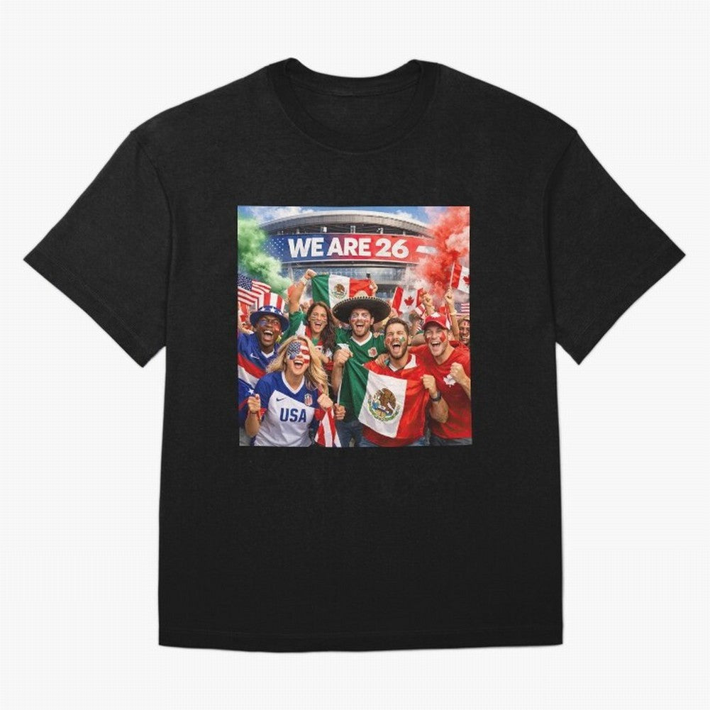 2026 FIFA World Cup Celebration Classic T-Shirt Show Your Love for Global Football Passion for FIFA World Cup 2026 Group Stage, Filled with Haaland, Spain, Global Supporter Spirit, Legendary Goals, National Colors and Tournament Celebration; Made