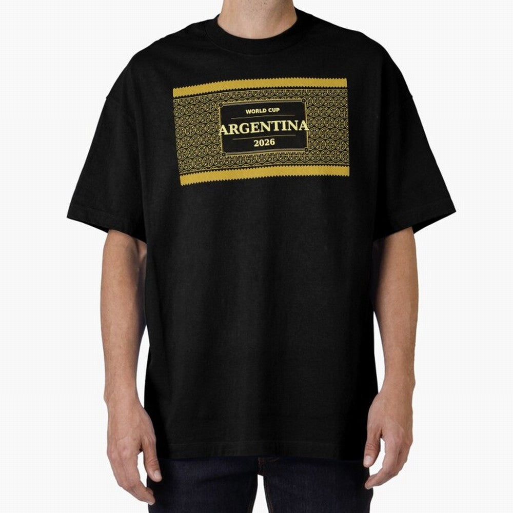 Argentina Football Fan 2026 Black Gold Luxury ¡ª Defending Champions Classic T-Shirt Celebrate the Stars of FIFA World Cup 2026 USA Canada Mexico for Fans of Cristiano Ronaldo, Haaland and CR7 and Argentina, Bringing Champion Mindset, Group Stage