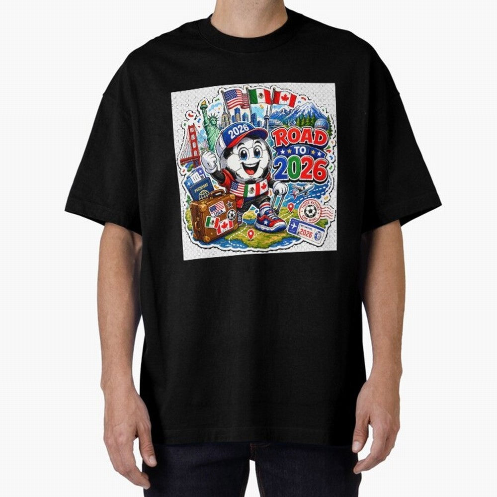 Road to 2026 Football Travel Classic T-Shirt Honor the Beautiful Game during FIFA World Cup 2026 for Fans of Cristiano Ronaldo and France and Portugal, Bringing Match Day Excitement, Supporter Culture, Golden Goals and Global Football Passion;