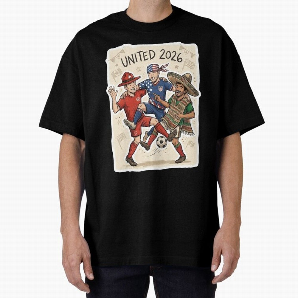 USA Canada Mexico Football Fans Classic T-Shirt Create FIFA World Cup 2026 Capturing Haaland and Mbappe, Argentina, France and Brazil Energy, Worldwide Fan Energy, Dramatic Goals, Stadium Lights and Championship Celebrations; Perfect for Fans,