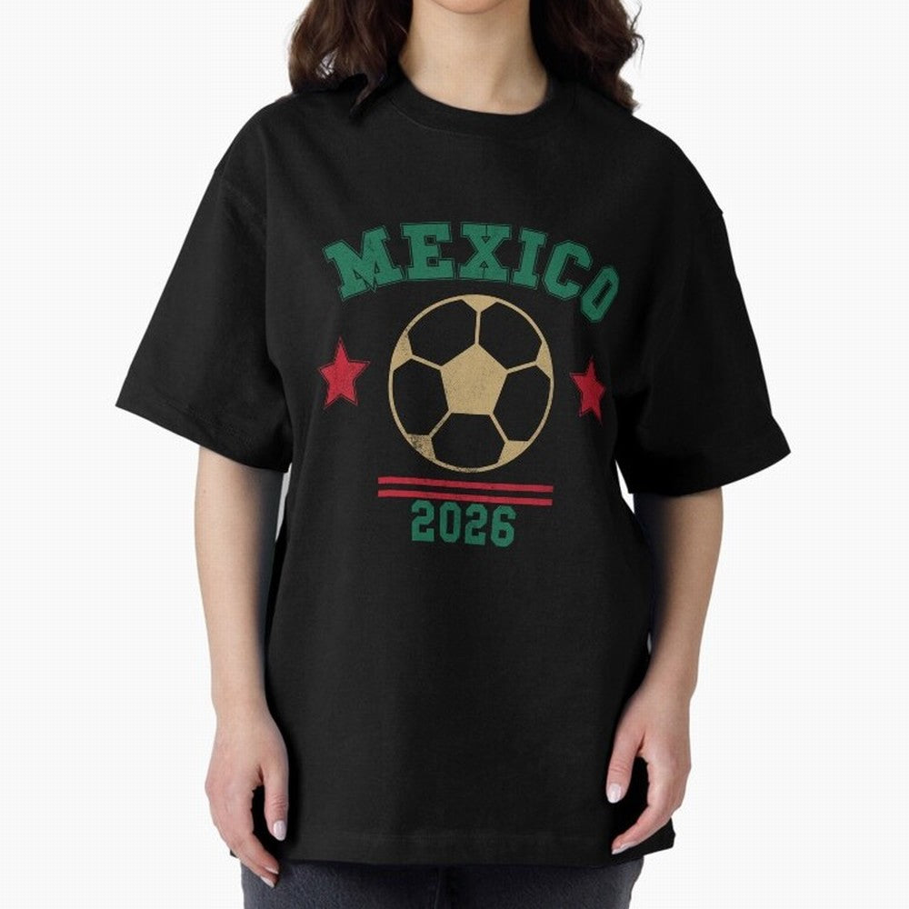 Mexico Soccer Fan 2026 Jersey Style Design Classic T-Shirt Get Ready for FIFA World Cup 2026 Group Stage Spirit, Made for Spain, Neymar, Haaland and Cristiano Ronaldo, Goal Celebration Energy, Supporter Heritage, Football Icons and Worldwide