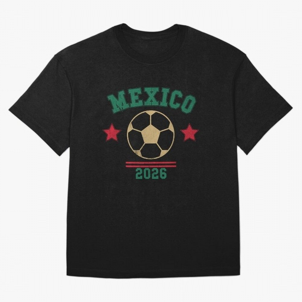 Mexico Soccer Fan 2026 Jersey Style Design Classic T-Shirt Get Ready for FIFA World Cup 2026 Group Stage Spirit, Made for Spain, Neymar, Haaland and Cristiano Ronaldo, Goal Celebration Energy, Supporter Heritage, Football Icons and Worldwide