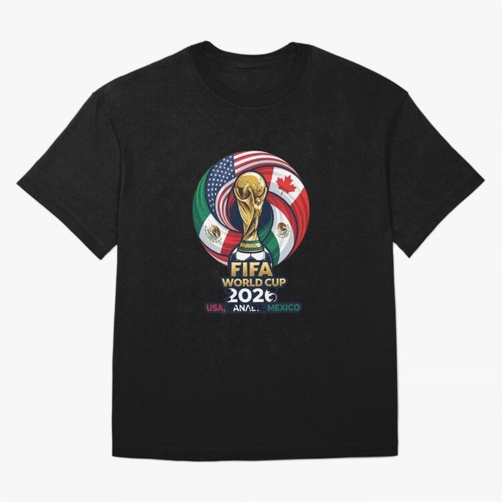Glossy Host Nations Trophy Shield Classic T-Shirt Honor Football Greatness during Global Football Passion for FIFA World Cup 2026 USA Canada Mexico, Inspired by CR7, England, Supporter Pride, Iconic Celebrations, Legendary Names and Global Match
