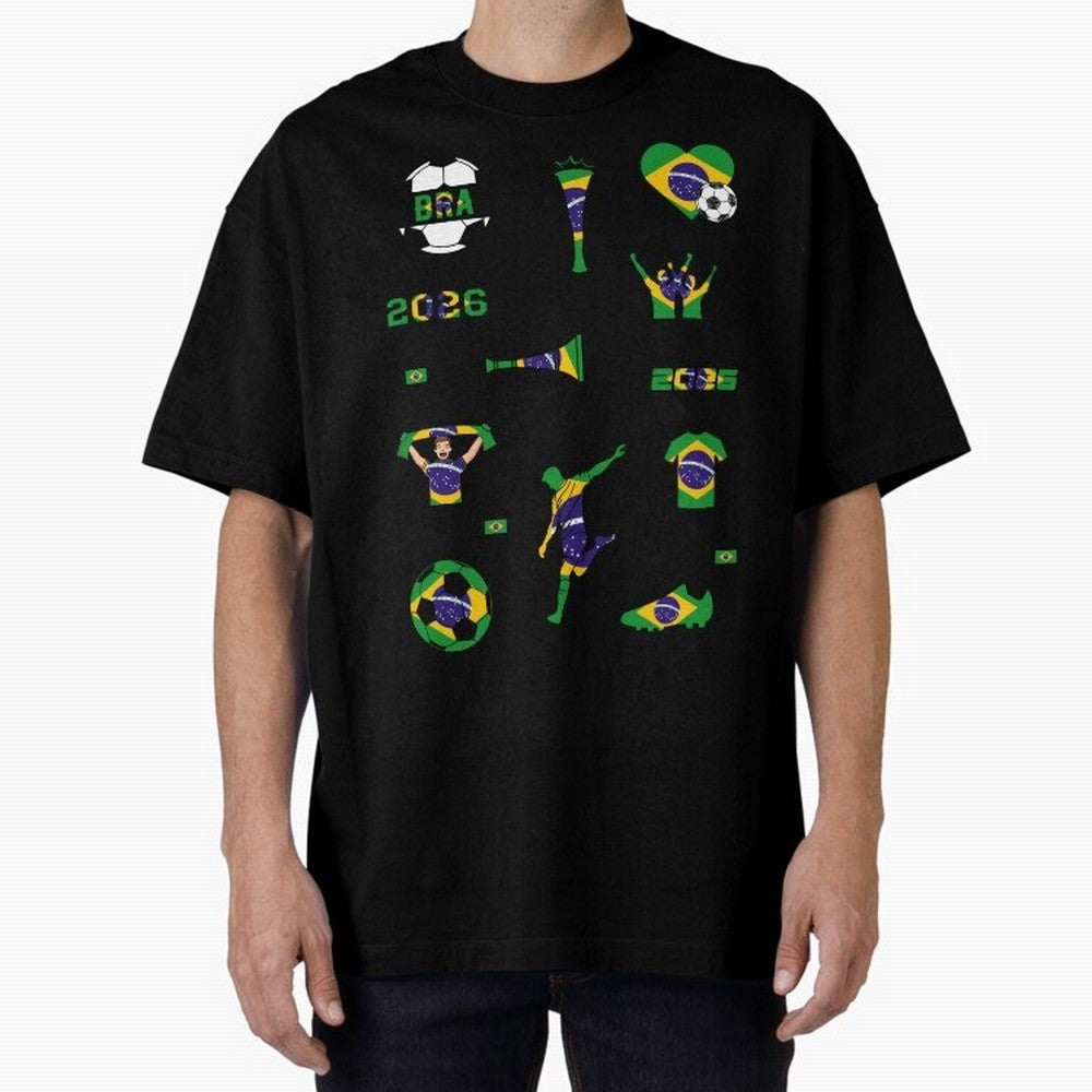 Brazil 2026 Soccer Collection Classic T-Shirt Celebrate the Next Chapter of FIFA World Cup 2026 for Fans of Haaland and France and Portugal, Bringing Retro Football Energy, Iconic Rivalries, Trophy Chase Drama and Stadium Atmosphere; Made for Die