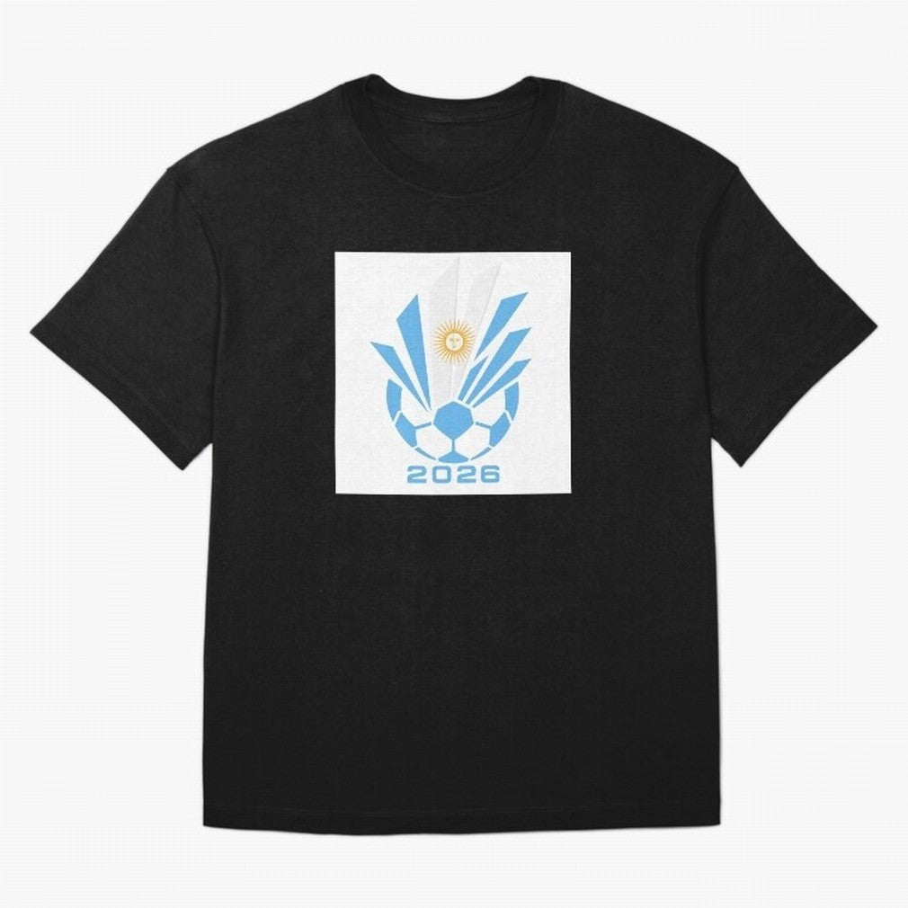 Argentina Soccer 2026 Sun Burst Emblem Classic T-Shirt Share the Excitement of Global Football Passion for FIFA World Cup 2026, Filled with Messi, CR7 and Mbappe, Spain and Netherlands, Supporter Pride, Iconic Celebrations, Legendary Names and