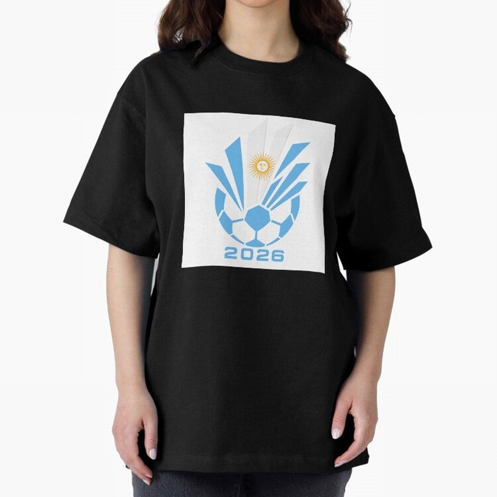 Argentina Soccer 2026 Sun Burst Emblem Classic T-Shirt Share the Excitement of Global Football Passion for FIFA World Cup 2026, Filled with Messi, CR7 and Mbappe, Spain and Netherlands, Supporter Pride, Iconic Celebrations, Legendary Names and