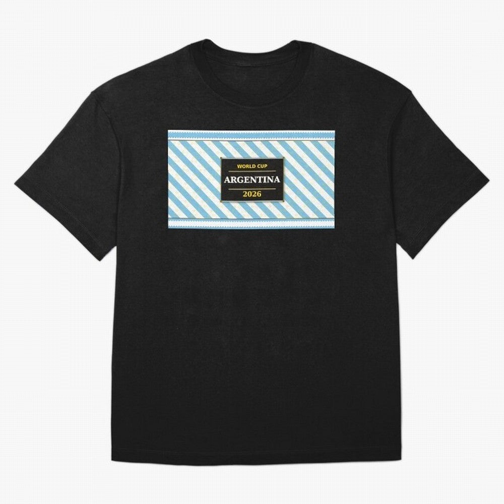 Argentina Football Fan 2026 ¡ª Defending Champions Soccer Fan Gift Classic T-Shirt Bring Retro Soccer Energy to FIFA World Cup 2026 USA Canada Mexico Centered on Haaland, Portugal, Spain and Germany Energy, Stadium Memories, Football Loyalty,