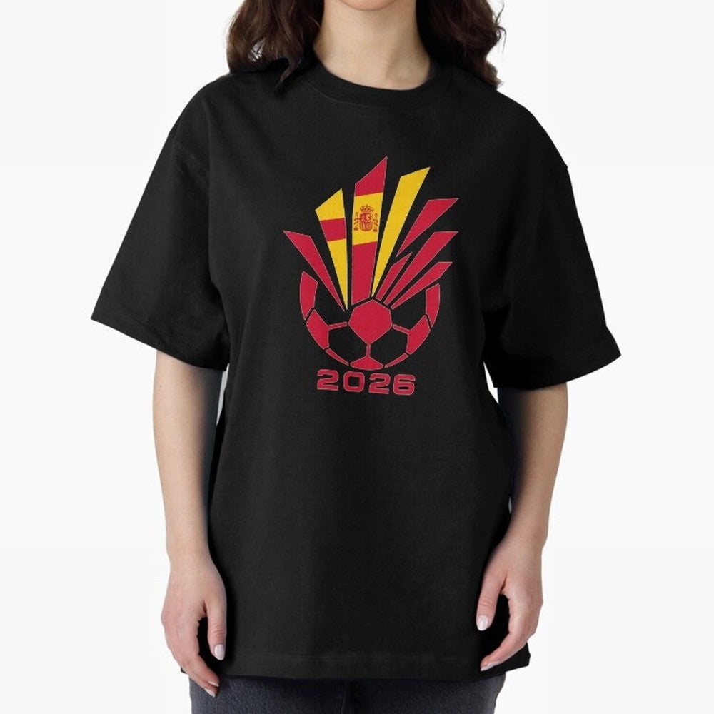 Spain Soccer 2026 Flag Burst Emblem Classic T-Shirt Show Support during Global Football Passion for FIFA World Cup 2026 USA Canada Mexico, Driven by Mbappe, Portugal, Supporter Pride, Iconic Celebrations, Legendary Names and Global Match Day