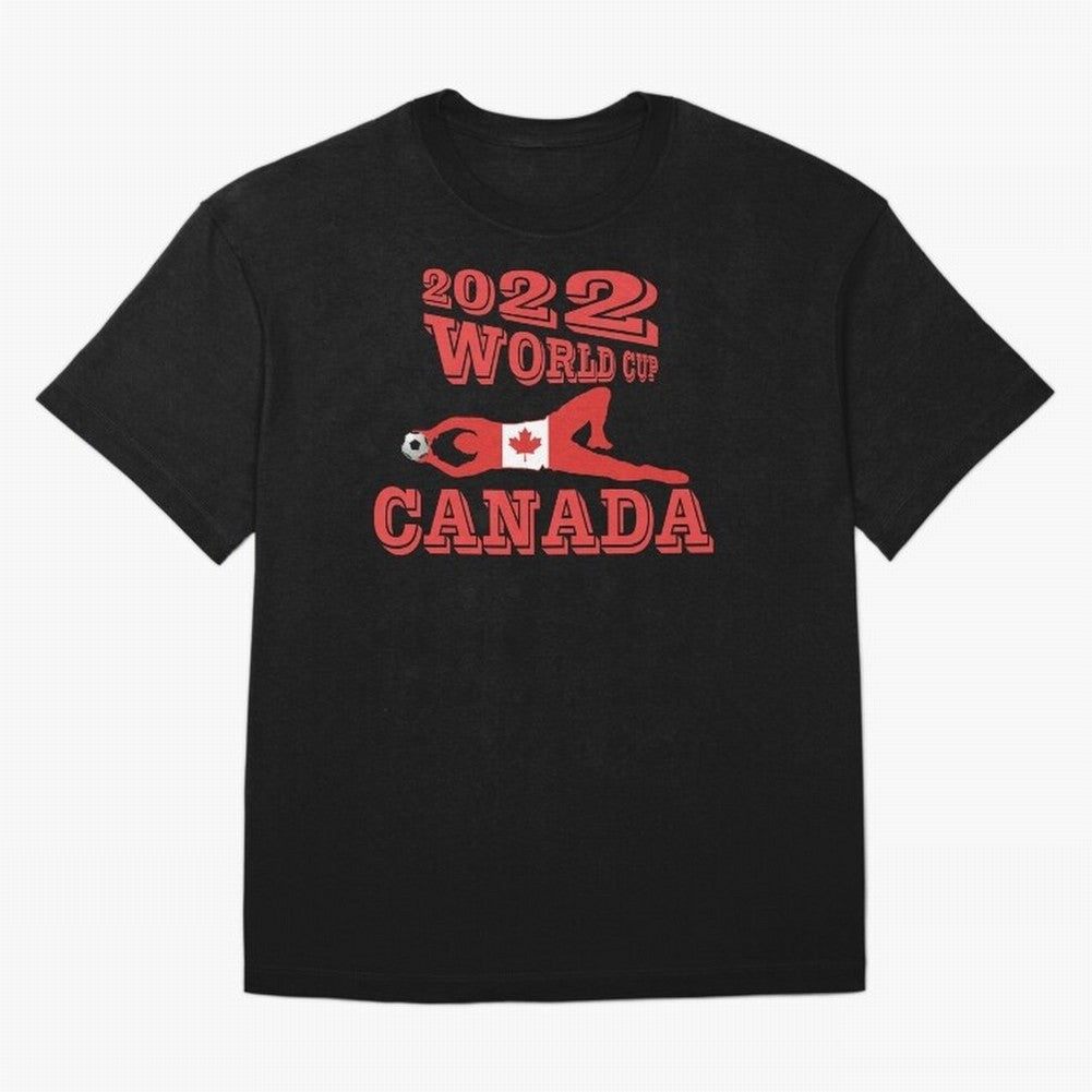 CANADA, Qatar World Cup 2022 Classic T-Shirt Carry National Pride through FIFA World Cup 2026 for Fans of Cristiano Ronaldo, Haaland and CR7 and Argentina and Brazil, Bringing Football History, Final Match Energy, Crowd Noise and Once in a Lifetime
