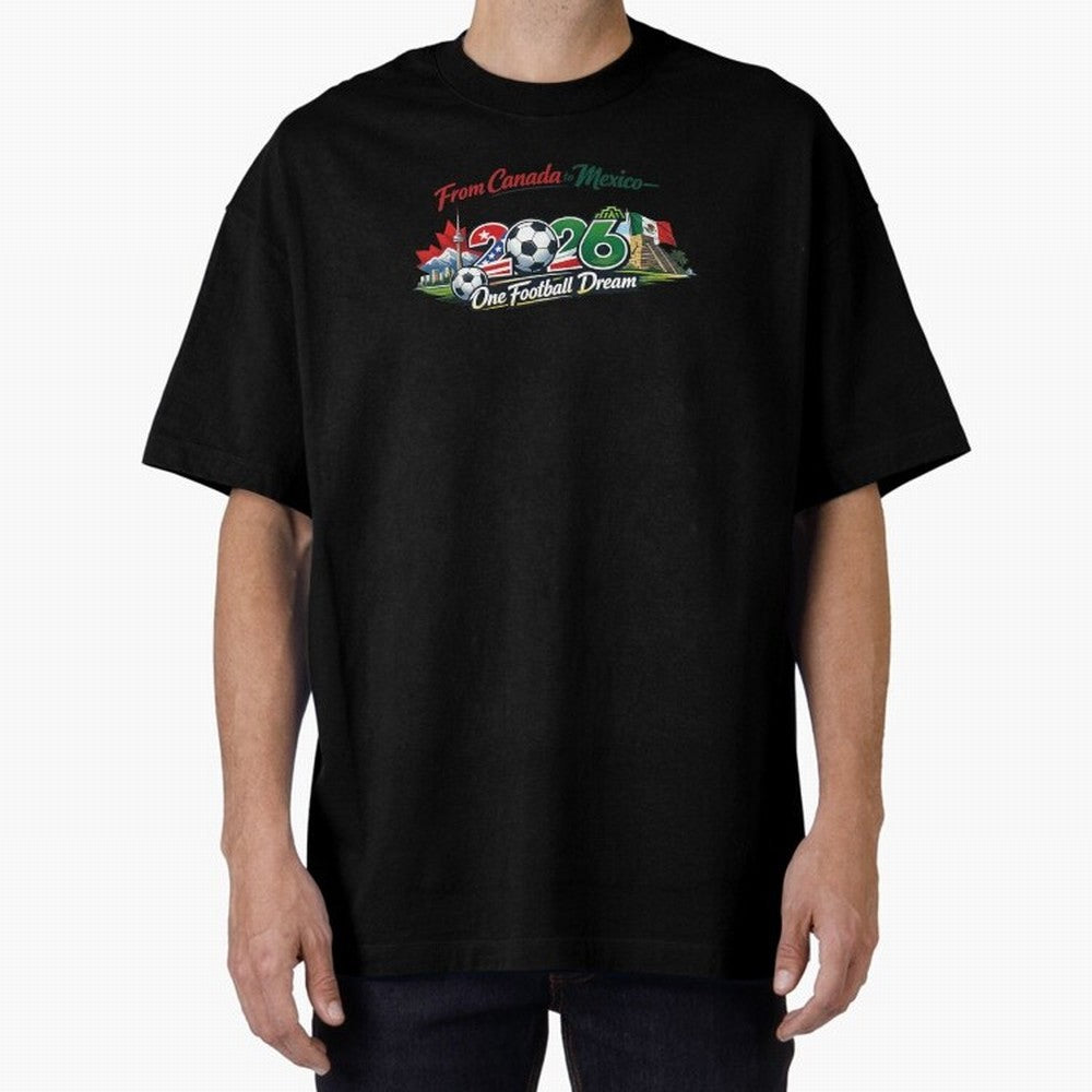 2026 Football Fan Design - North America - Three Nations One Dream Classic T-Shirt Cheer for FIFA World Cup 2026 Driven by Neymar, England and Germany Energy, Champion Mindset, Group Stage Buzz, Knockout Tension and Passionate Fan Culture; Ideal