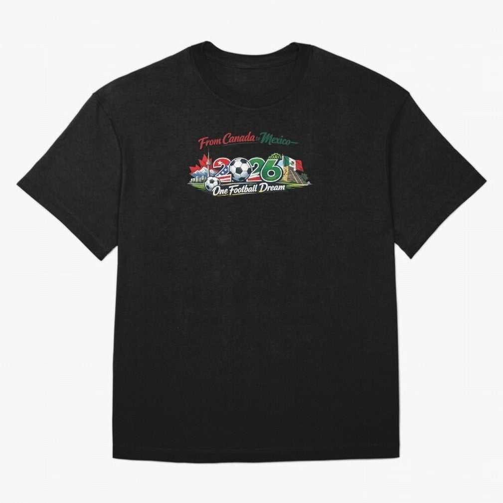 2026 Football Fan Design - North America - Three Nations One Dream Classic T-Shirt Cheer for FIFA World Cup 2026 Driven by Neymar, England and Germany Energy, Champion Mindset, Group Stage Buzz, Knockout Tension and Passionate Fan Culture; Ideal