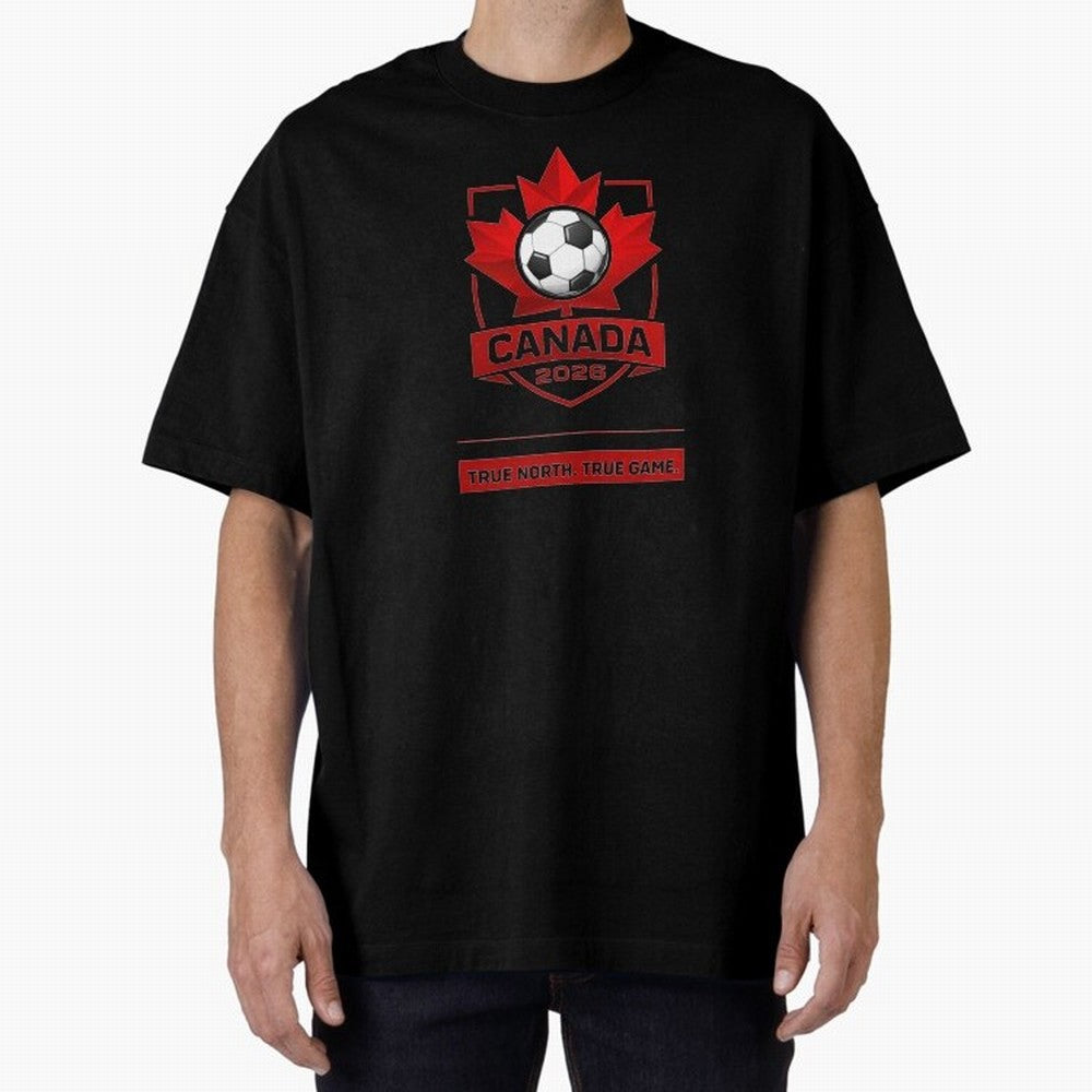 Canada Soccer 2026 Art Classic T-Shirt Join the Countdown to Match Day Hype around FIFA World Cup 2026, Haaland, Germany, Fan Favorite Moments, National Team Passion, Big Match Drama and Soccer History; Great for Watch Parties, Sports Bars, Family