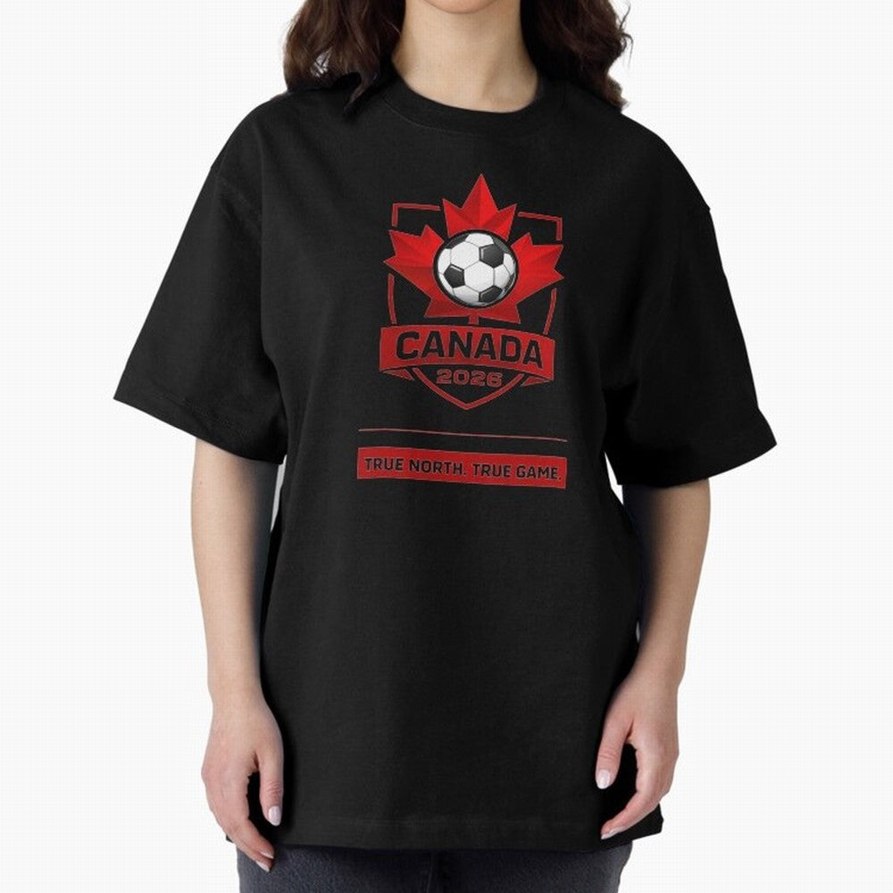 Canada Soccer 2026 Art Classic T-Shirt Join the Countdown to Match Day Hype around FIFA World Cup 2026, Haaland, Germany, Fan Favorite Moments, National Team Passion, Big Match Drama and Soccer History; Great for Watch Parties, Sports Bars, Family